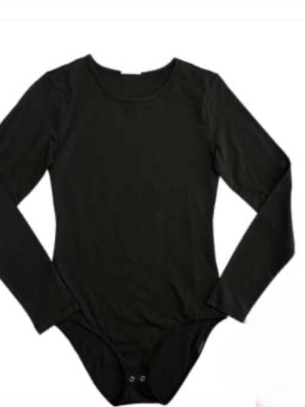Lularoe 2x Black Long Sleeved Necklace Nova Bodysuit NWT